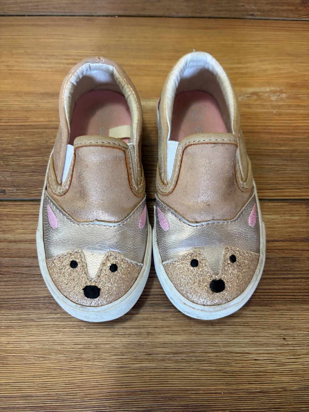 Toddler Girls Size 8 Slip On Fox Shoes